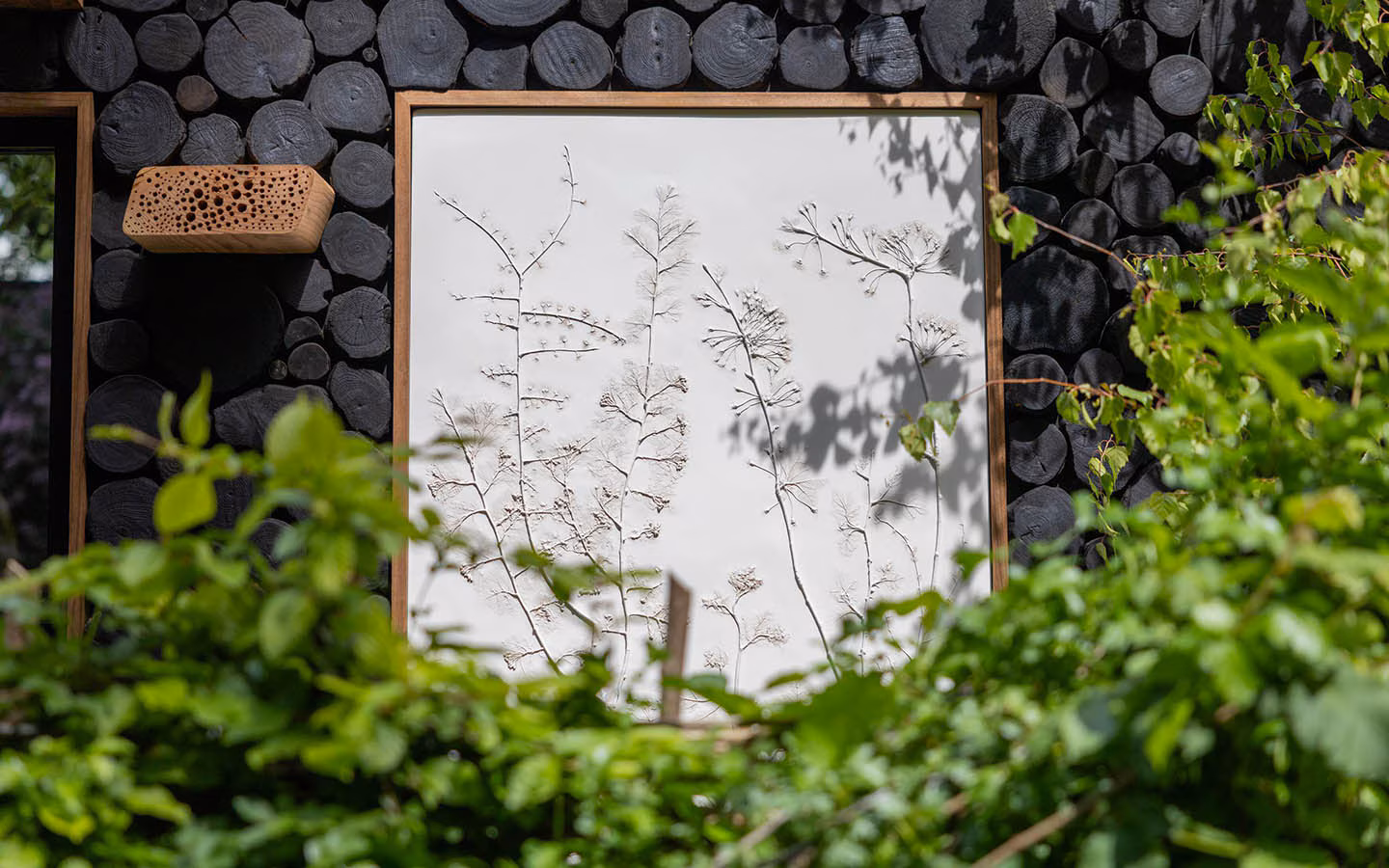 Bas relief art on a wall 
